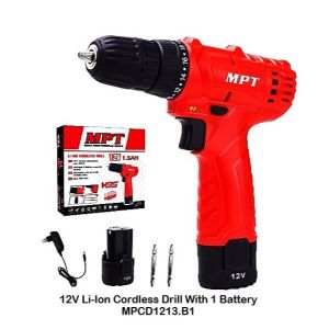 Buildmate x MPT 12V Li-Ion Cordless Drill With 1 Battery MPCD1213.B1 Adjust torque freely easily CL