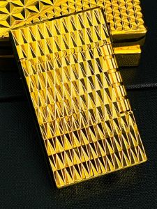 Hộp Quẹt Bật Lửa Gas Đá Dupont Họa Tiết Hoa Văn ( Màu Vàng Xài Gas - Lửa Thường ) Hộp Quẹt Hot Trend Mẫu Mới Nhất