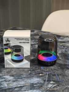 Portable Wireless Karaoke Bluetooth Speaker with Wired Microphone and Flashing Light