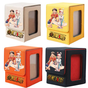 Luffy Zoro Trading Card Deck with Window Cartoon Magnetic Closure Game Card Deck Holder Jewelry Organiser Case