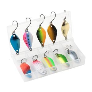 10Pcs Fishing Spoons Lures Sequins Baits Casting Fishing Lures Baits Fishing Lures Spinner Baits Metal Spoon Fish Lures