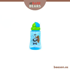We Bare Bears 11oz/300ml Botol Air Budak / Kids Water Bottle Drinking Water Bottle With Straw BPA Free 30401 WBB