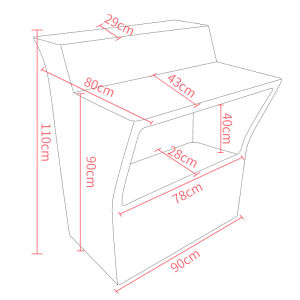 LED Reception Desk for Pubs Outdoor Water-proof Cocktail Table Illuminating Cashier Counter