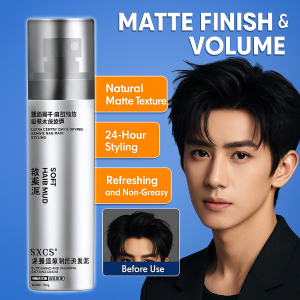 Microwet and quickdrying soft hair clay Hair Styling Wax Stick Refreshing Fluffy Matte Hair Balm Easy Wash Convenient Smooth Hair Balsam Matte Wax