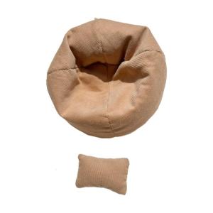 Miniature Sofa Bed For Plush Toy Soft Fabric Cushions Portable Doll Furniture Home Desk Car Interior Decoration Gift