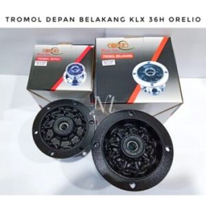 Tromol Set Depan Belakang Hitam KLX 36 HOLE