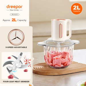 Dreepor 3L Blenders Grinders Food Processor Household Multifunctional Electric Meat Grinder Food Processor Food Chopper Vegetable Blender