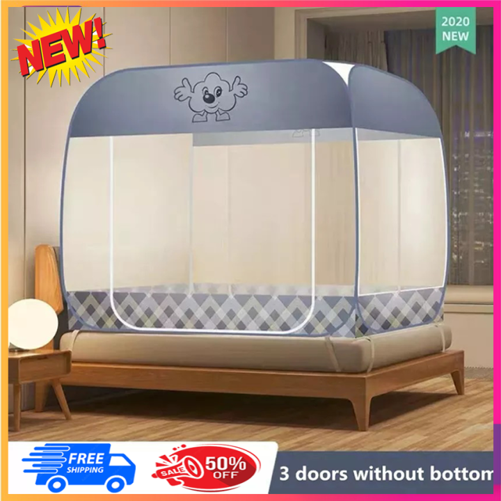 ( LOẠI 1 ĐỈNH RỘNG ) Màn Chụp Tự Bung-mùng ngủ xếp gọn ĐỈNH VUÔNG Mùng ...