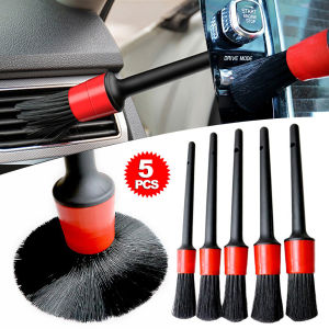 Universal Car Detailing Brush: 5 Brushes for Interior & Exterior Cleaning