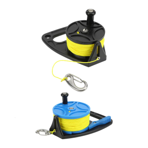 Lặn cuộn dây scubas ratchets lặn Reel với xử lý dừng thiết bị chuyển mạch lặn Reel suốt ngón tay lặn Cung cấp lâu dài