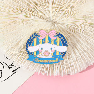 Wholesale Anime Hello Kitty Enamel Pins for Jacket Badge Brooch Accessories Cute Kuromi Melody Pins for Girl Jewelry Gift