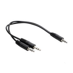 3.5mm Stereo Male to 2x6.35mm Male Cable Stereo Headphone Extension Cable Cord for Amplifiers Headphone Laptop