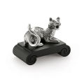 Royal Selangor Chinese Zodiac Collection Pewter Tiger Zodiac Figurine with Black Bonded Porcelain Base Gift. 