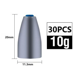 Casting Sinkers For Saltwater Additional Weight Tungsten steel 5/10g 30pcs