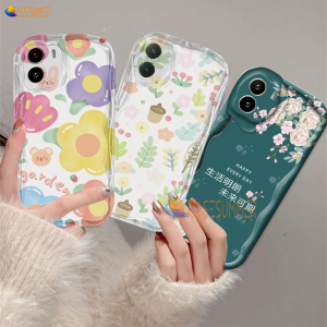 (Lokal Ready) Casesummer Casing hp Vivo Y27S Y17S Y36 4G Y36 5G Y27 5G Y16 Y12s Y20 Y02A Y02T Y35 Y11 Y17 Y21 Y15 Y12 Y30i Y22 Y15s Y20s Y22s Y21A Y12i Y21s Y15A Y33s Y51 Y91C Y91 3D Soft Wave Edge TPU Phone Case Cover