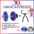 Bịt ổ bi vệ sinh Silicon và kìm mở đai siết gioăng máy giặt lồng ngang, Đầu che chắn nước vòng bi rửa bảo dưỡng máy giặt cửa trước - Điện Lạnh Thuận Dung. 