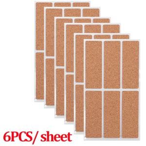 36/480PCS Cork Labels Sticker Kitchen Condiment Organizer Label Sticker Self Adhesive Spice Container Tags DIY Envelope Sticker