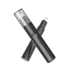 ShowSee Portable Mini Electric Nose Hair Trimmer for Men Cutter Ear Hair Clipper Trimmer Shaver Low Noise Washable 鼻毛修剪器 C1-BK