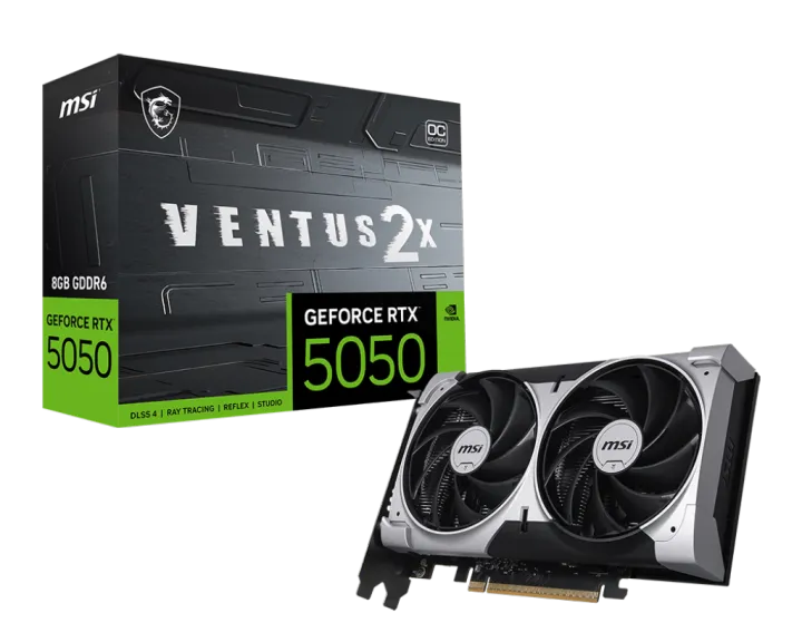 MSI RTX 5050 8G VENTUS 2X OC GRAPHIC CARD