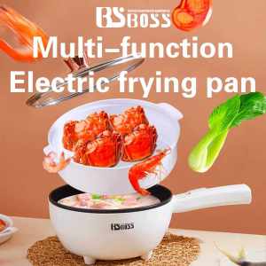 BSBOSS Electric Cooker Steamboat Hot Pot Non Stick Frying Wok Pan Rice Cooker with Steamer Periuk Masak Elektrik
