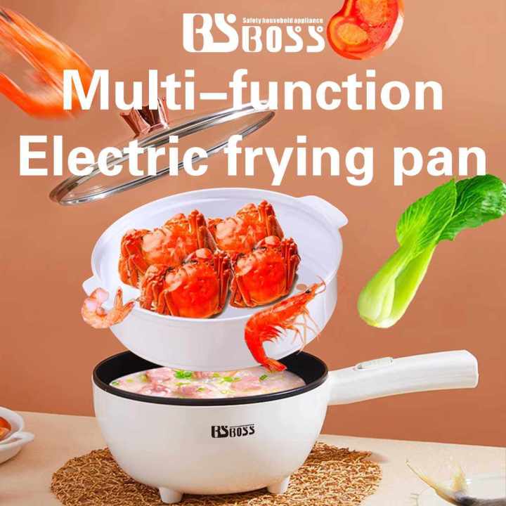 BSBOSS Electric Cooker Steamboat Hot Pot Non Stick Frying Wok Pan Rice ...