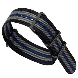 Zulu Strap 20mm Nato Strap James Bond 24mm Nylon Watch Straps Seat Belt Military Style Wristband Watch Strap Canvas