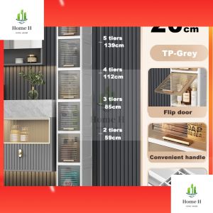 3-5 Layers Slim Drawer Cabinet Organizer With Wheels Foldablet Gap Storage Cabinet Plastic Cabinet