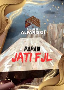 Tebal 3 cm : PAPAN KAYU JATI FJL { Non Finishing } | T 3 x L 120 x P 90- 250cm Kayu Jati FJL