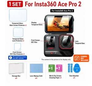 Insta360 Ace Pro 2 Screen Protection Tempered Glass Film Protector ( Camera+Screen+Display )