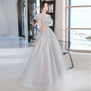 Evening Formal Dress For Women Shiny Elegant Evening Banquet Dinner Meeting Wedding Female Long Prom Gown
