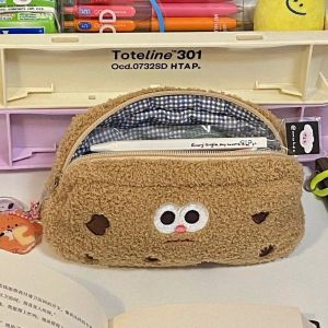 Aoduoyaya Cookie Pencil Case Student Stationery Storage Bag Cartoon Large Capacity Stationery Bag Student Pencil Case