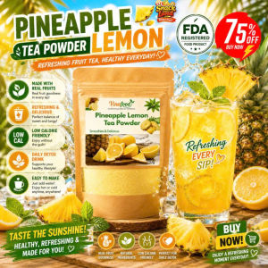 Pineapple Lemon Tea Powder Refreshing Fruit Tea Healthy Drink Low Calorie Daily Detox Drink Weight