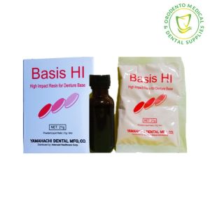 Dental Basis Hi  High Impact Heat Cure Resin For Denture Base Set 21g/9ml