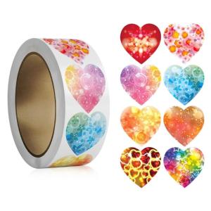 Nhãn dán quà tặng ngày Valentine tự dính nhãn nhãn dán trái tim hình dán trang trí nhãn dán tình yêu nhãn dán Valentine