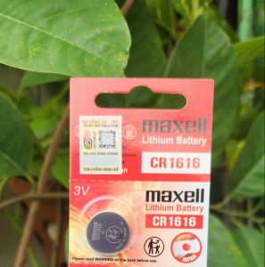 Pin CR1616 / CR 1616 Maxell Lithium 3V Vỉ 5 viên - Made In Japan