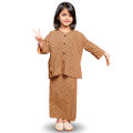 Baju Kurung Budak Perempuan Kurung Sedondon Kids 6-12 years Baju Raya Budak Printed Ironless Peplum Budak Girls Murah Muslim Set Baju Raya Perempuan 2025 Terbaru. 