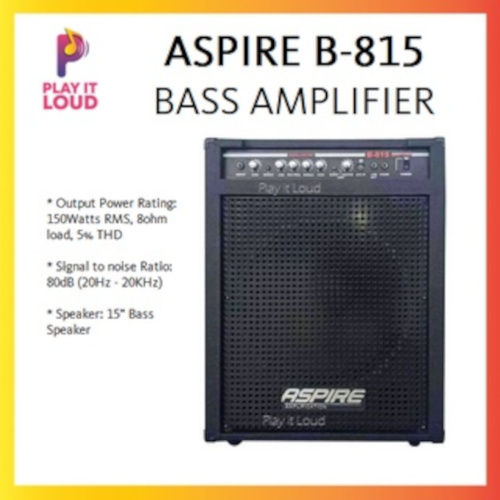 ASPIRE Bass Guitar Amplifier 150watts B-815 Built-In Radio