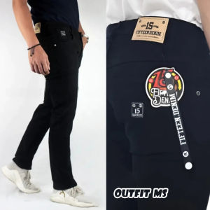 COD Celana Panjang Jeans Pria Slim Fit Skinny Slimfit Streetch Melar Ngaret Cowok FIFTEEN DENIM