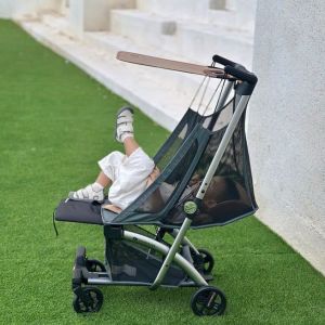 Xe đẩy du lịch gấp gọn cho bé Kinderkraft nằm ĐỨC đi máy bay siêu nhẹ tải trọng 50kg dễ dàng gấp gọn bằng 1 tay