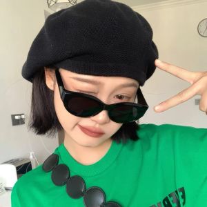 Kacamata hitam yang dipersonalisasi kacamata hitam oval hip-hop retro gaya baru kacamata hitam modis