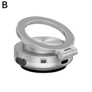 Hot Sale C1 Inligent Vacuum Magnetic Suction Cup Folding Swivel Stand 360° Rotation For Magsafe Electric Vacuum Swivel Stand Electric Phone Holder