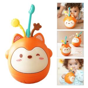 Baby Sensory Wobble Toy With Soothing Light and Music For Cognitive Development Toddler Cartoon Teether for Hand Skill