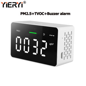 Yieryi Máy Dò PM2.5 Air Giám Sát Chất Lượng Thiết Bị Kiểm Tra Độ Ẩm Nhiệt Độ Cho Gia Đình Văn Phòng Trường Học Khách Sạn Xe Hơi