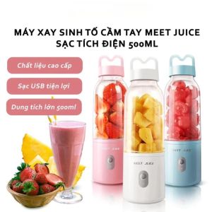 Máy xay sinh tố cầm tay đa năng 𝐌𝐞𝐞𝐭𝐉𝐮𝐢𝐜𝐞 500ml