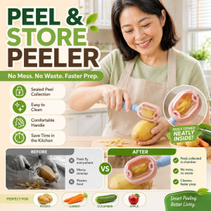 Vegetable Peeler With Storage Container Multi-Functional Potato Peeler Lightweight And Labor-saving Kitchen Accessories