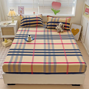 Single Fitted Bedsheet Queen Fitted & Pillowcase 2 in1 Premium Cotton Cartoon Set