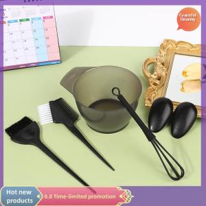 Graceful ชุดแปรงย้อมผม5ชิ้นพร้อมที่ครอบหูแท่งผสมสีผมแปรงย้อมสีผมอุปกรณ์ตกแต่งผมสไตล์