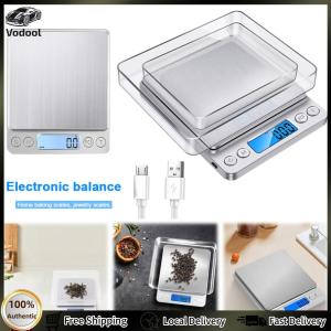 [Auto Vodool]2kg/3kg/500g Digital Kitchen Scale 0.1/0.01g Coffee Scale Precision Food Meat Scale LCD Display High Accuracy Gram Scale