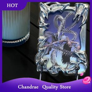 [Chandrae] Original Design Electroplate Plasitic Frame Kpop Idol Photocard Holder Creative 3 Inch Photo Card Holder Photo Sleeve