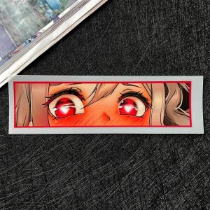 JDM อะนิเมะสาวดวงตาสติกเกอร์สะท้อนแสงรถจักรยานยนต์ถังน้ำมันร่างกายกันน้ำสติ๊กเกอร์ไวนิล